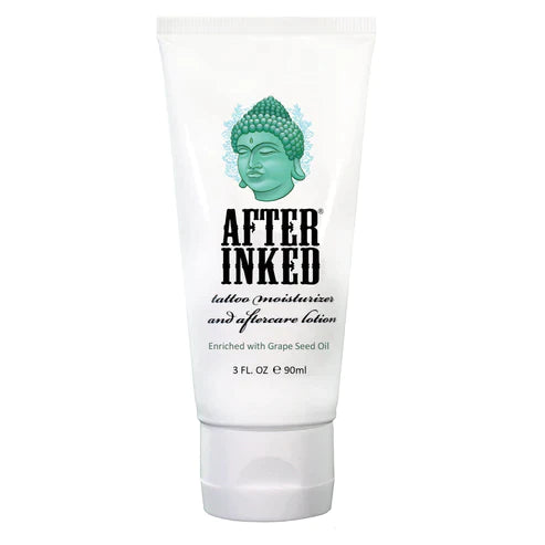 After Inked Tattoo Moisturizer and Lotion 3oz (90ml), Permanent Makeup Aftercare Lotion, front view
